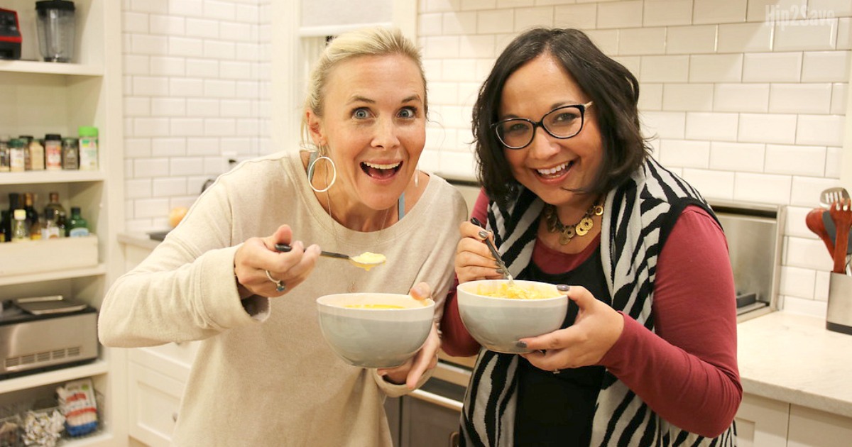 Keto Buffalo Chicken Soup Recipe - Collin & Lina enjoying Soup