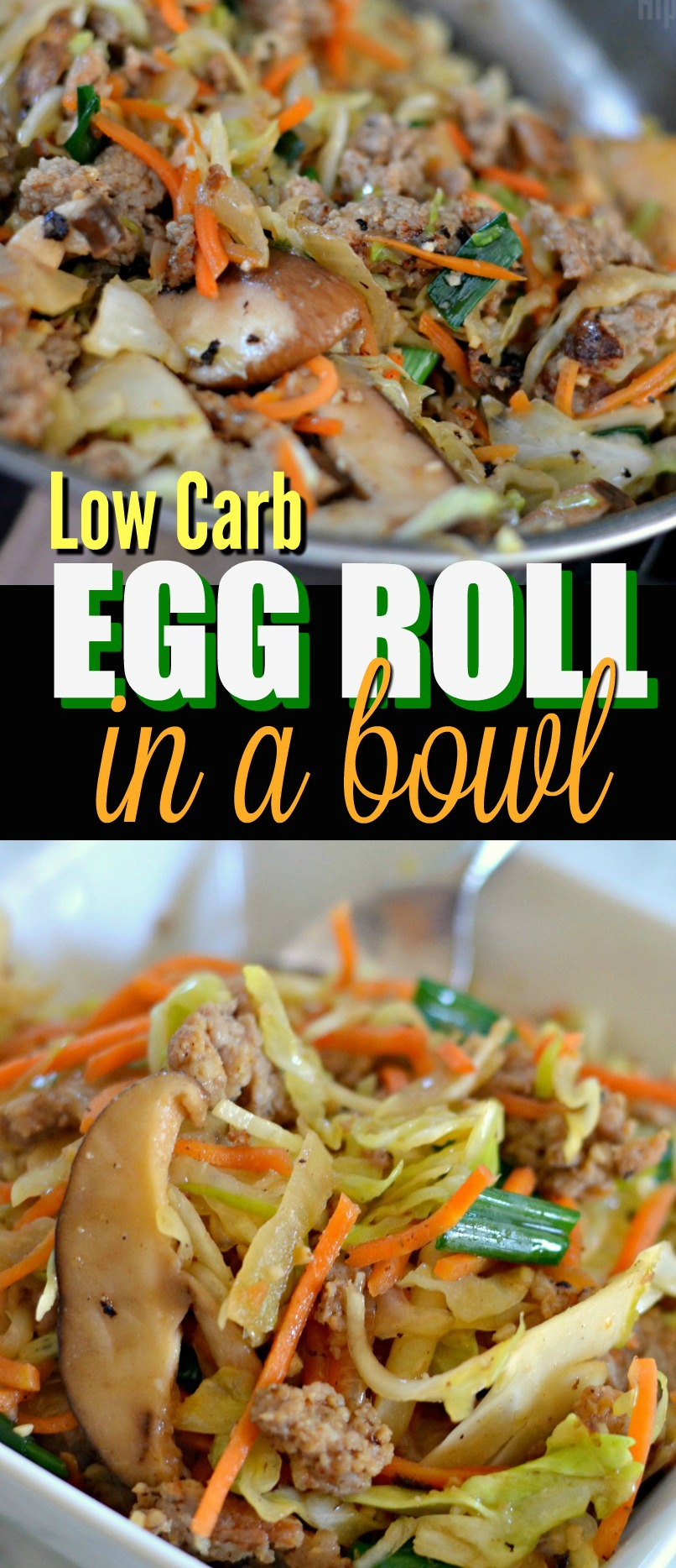 Keto Egg Roll in a Bowl Recipe (Easy One Pot Meal Idea) | Hip2Keto