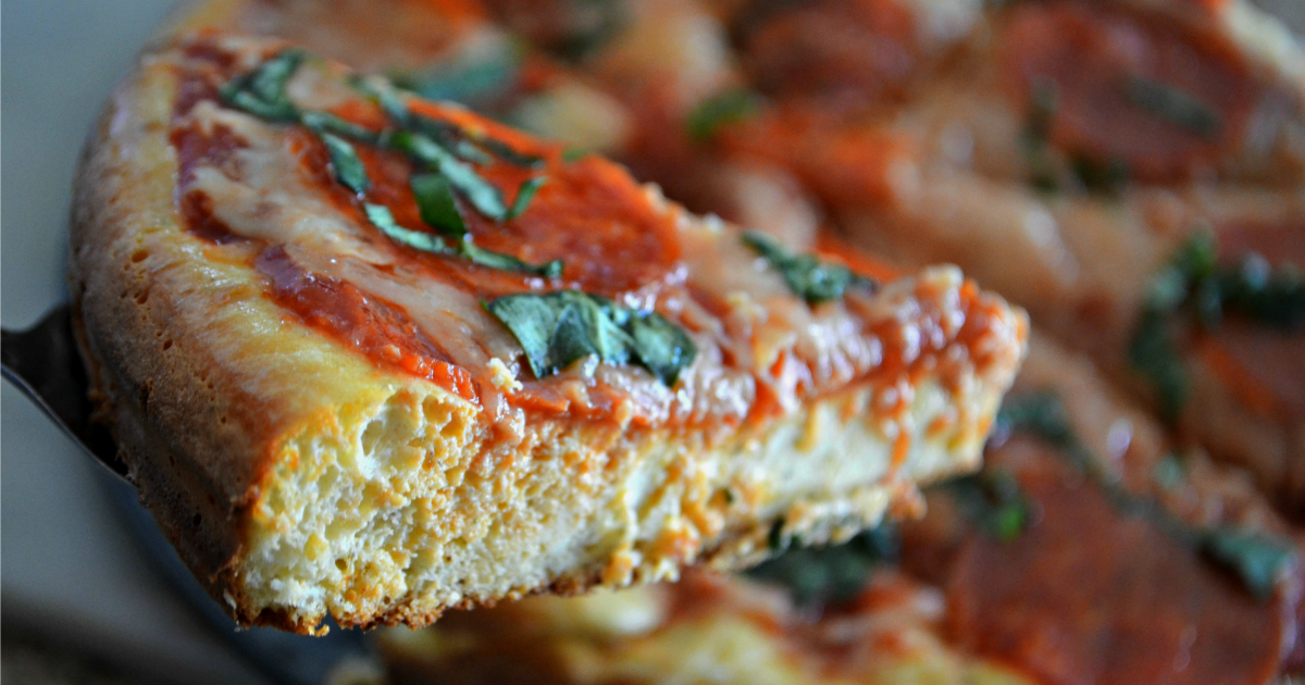 Easy Keto Deep Dish Pizza