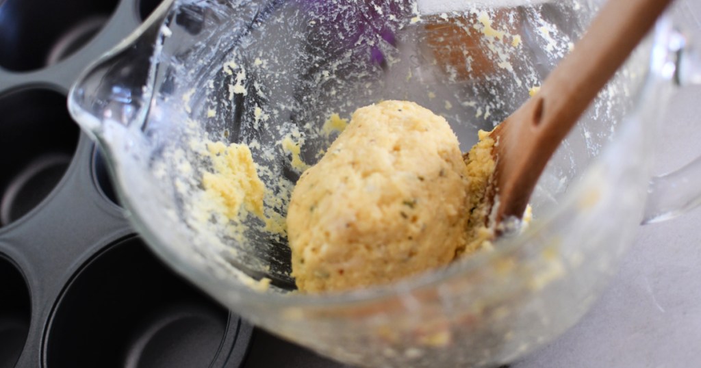 fathead dough in a mixing bowl