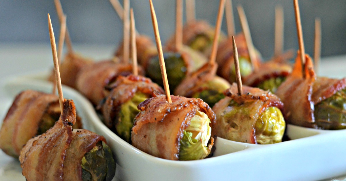 keto bacon wrapped brussels sprouts