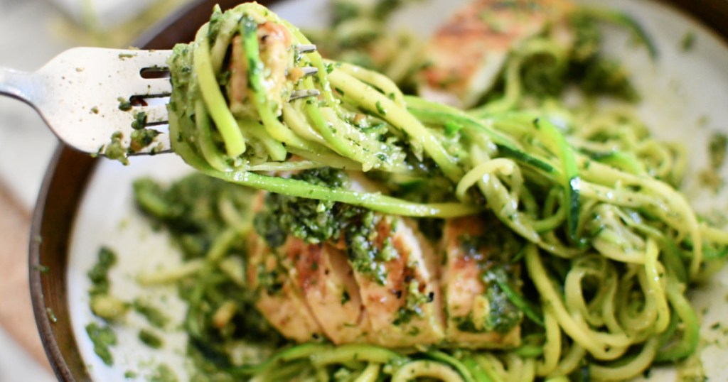 Chicken pesto zucchini noodles: Introducing OmieBox