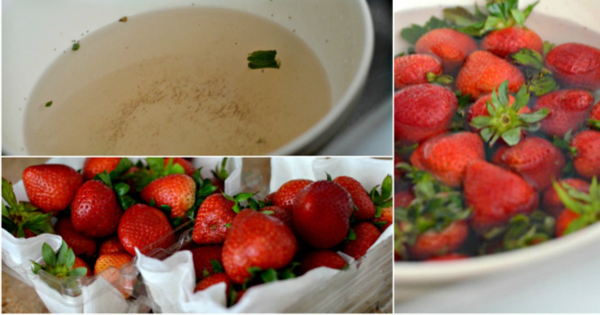 When soaked in vinegar and patted dry, strawberries and other berries stay fresh longer.