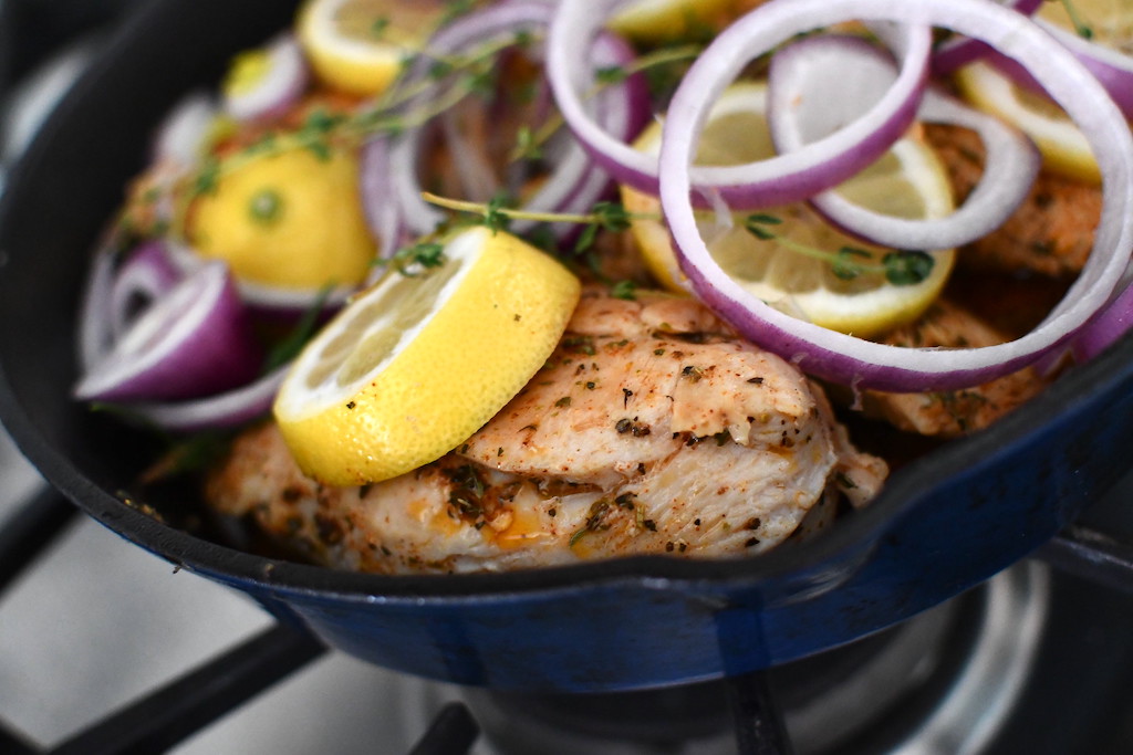 lemon chicken cast iron 