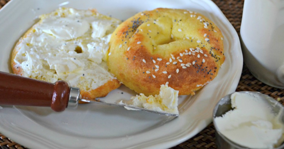 Keto Bagel With Cream Cheese