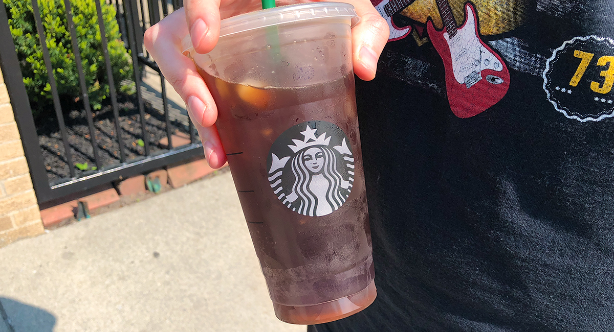 keto unsweetened iced tea from Starbucks