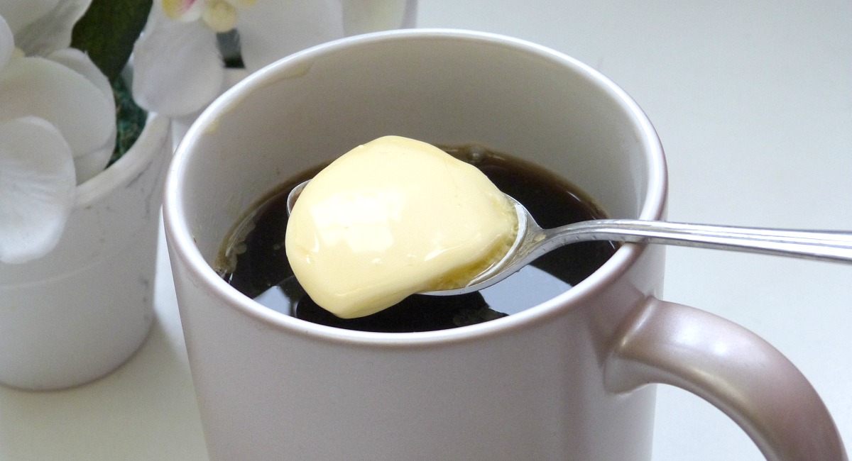 butter in coffee