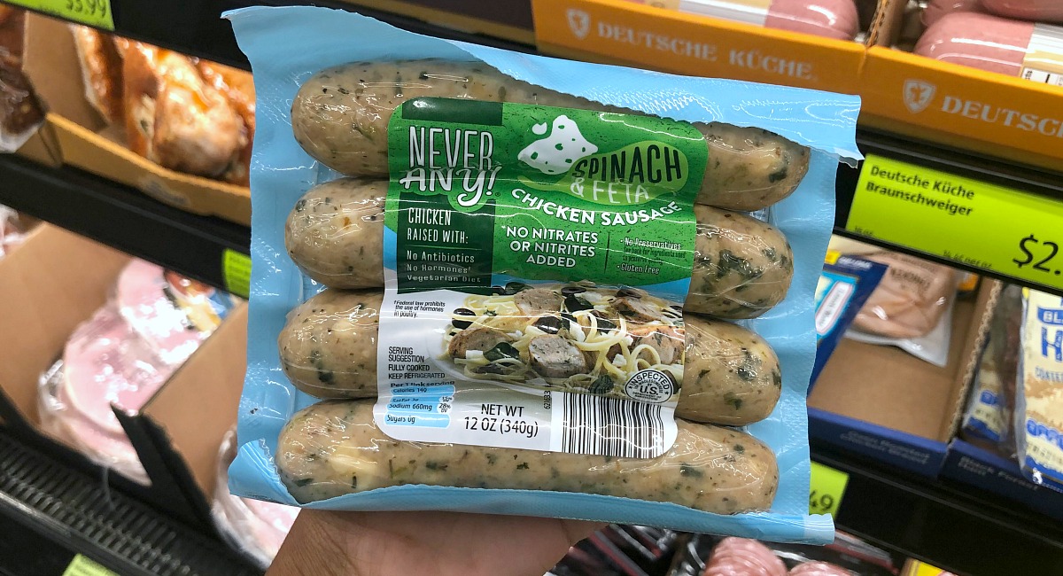 never any! chicken sausage best keto find aldi