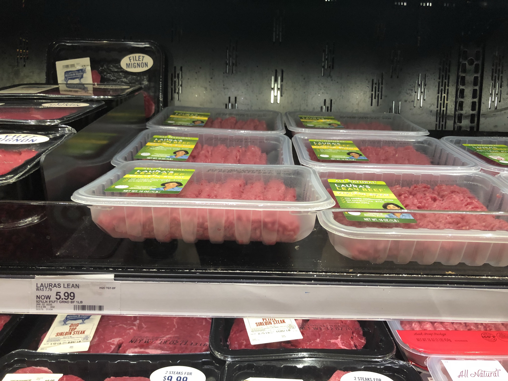 laura's lean ground beef deal - in the refrigerated case