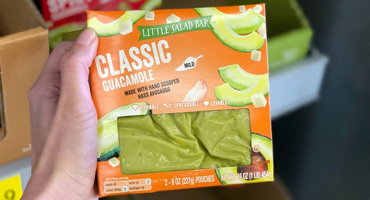 package of guacamole at aldi