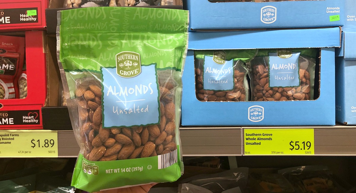 almonds at aldi