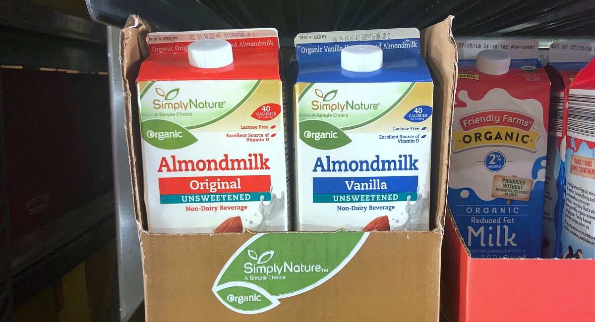 unsweetened almond milk in both plain and vanilla flavor