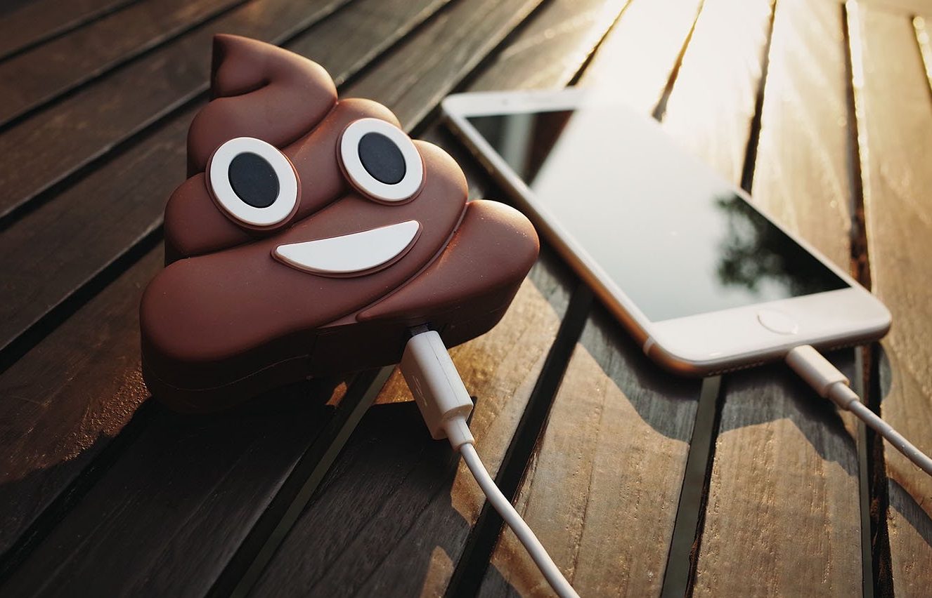 favorite poop related products - Poop Emoji Phone Charger