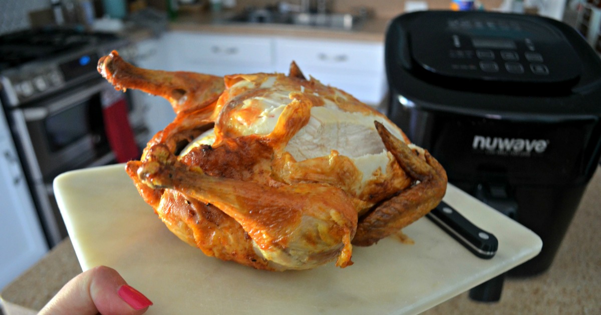 Cook a Whole Chicken in the Air Fryer - Finished chicken