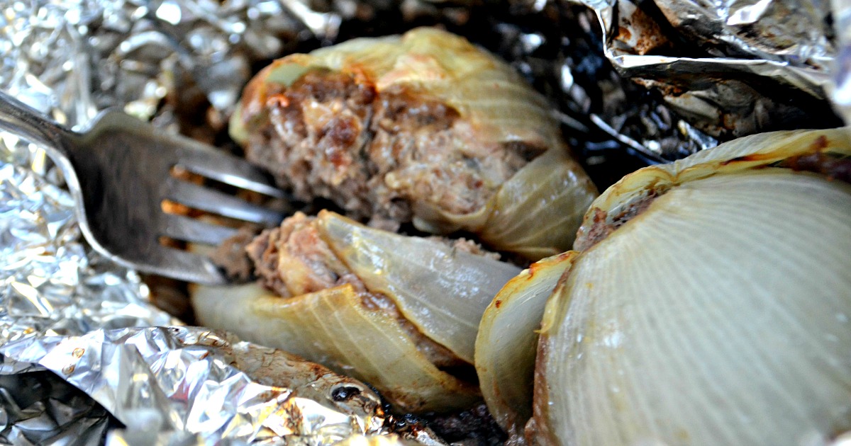 Simple Keto Onion Burger Bombs for Camping and Grilling