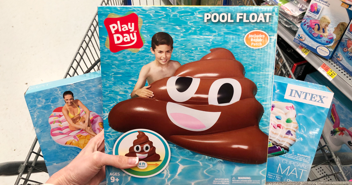 Poop emoji store pool float walmart