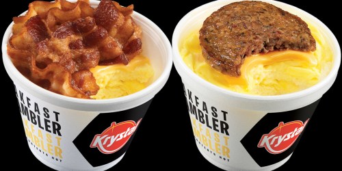Keto in a Cup! Try Krystal Restaurant’s Low Carb Breakfast Scramblers