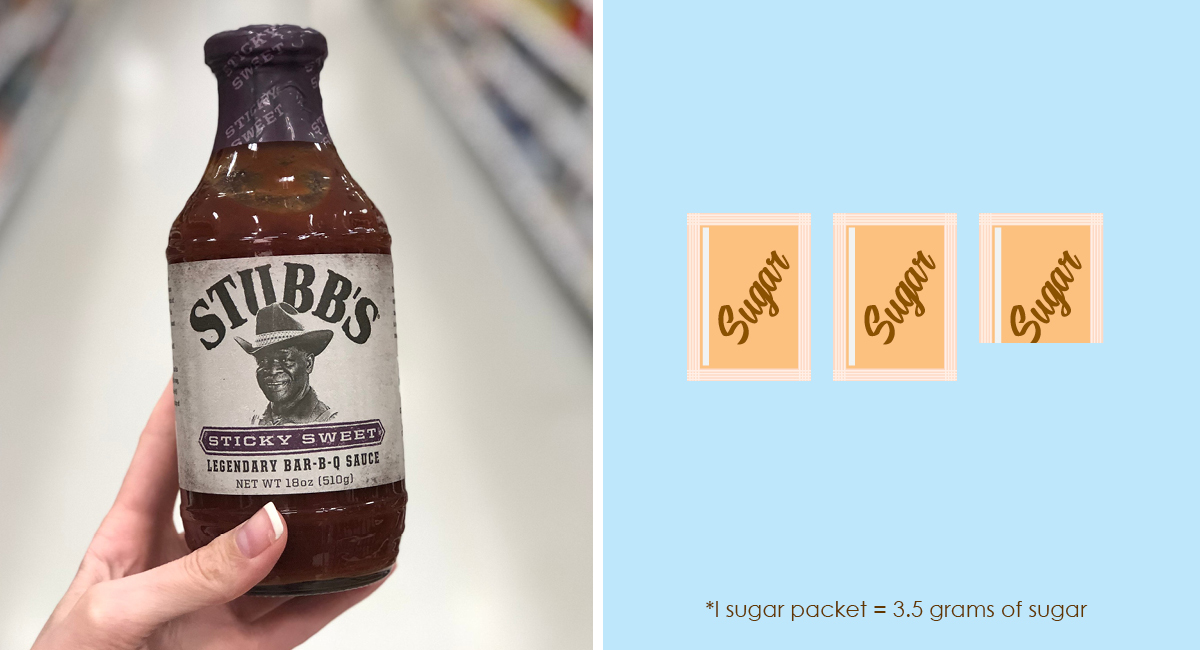 foods with hidden sugar and keto options — barbecue sauce sugar packet comparison
