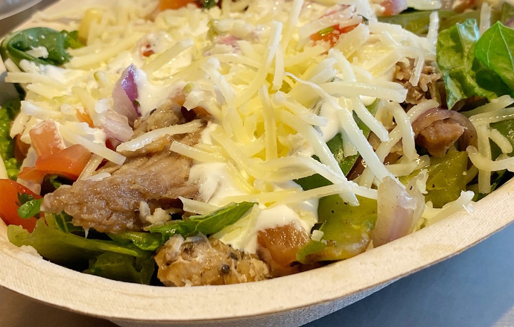 fast food salad bowl