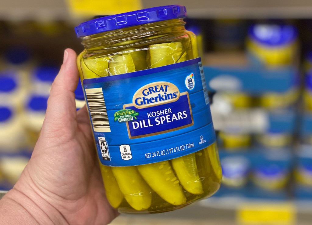 great gherkins pickles at aldi