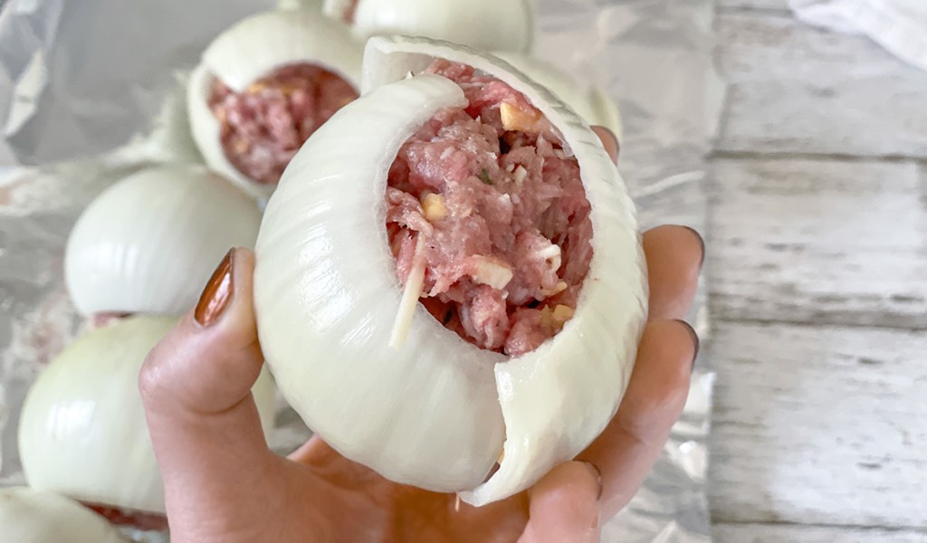 keto onion burger bomb