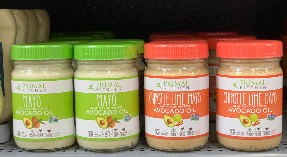 primal kitchen regular and chipotle lime avocado oil mayonnaise which are keto friendly condiments