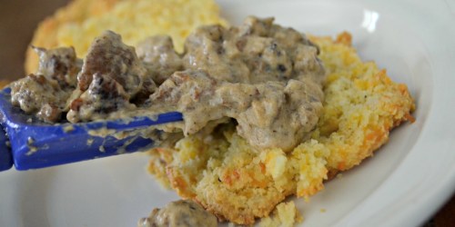 This Keto Biscuits Recipe With Sausage Gravy is the Perfect Comfort Food!