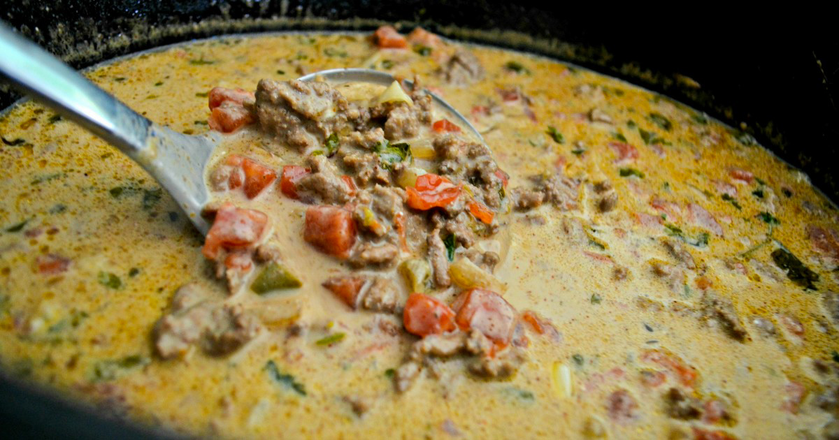 keto taco soup from hip2keto