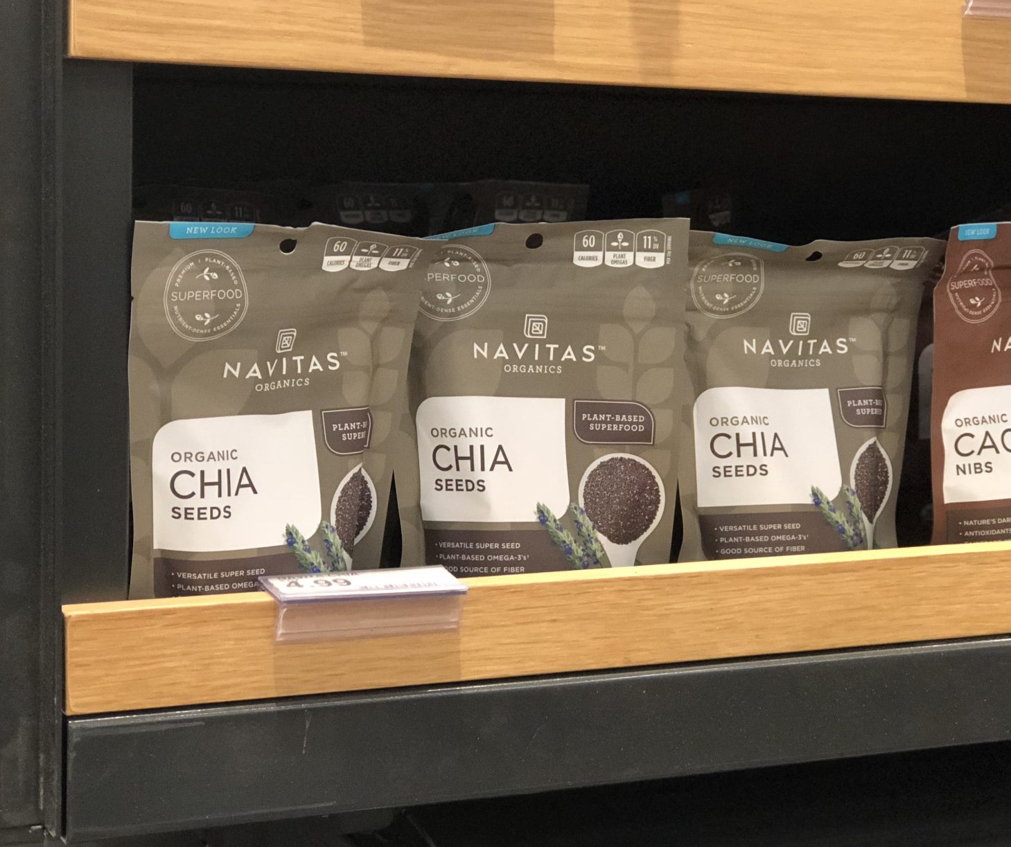 score chia seeds with these great target deals – Navitas chia seeds on a shelf