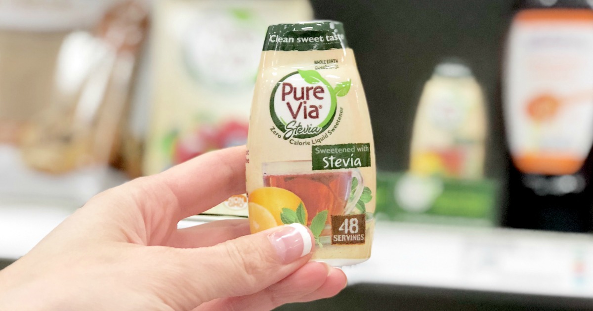 deal pure via stevia sweetener target - drops in a bottle