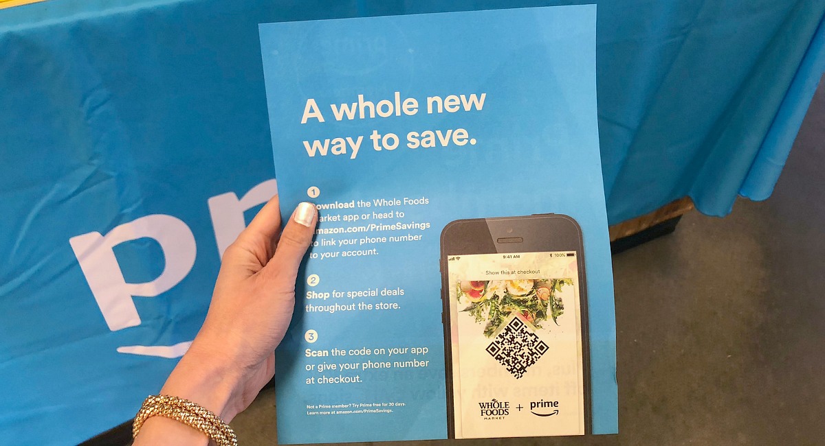 keto whole foods shopping tips to save money — flyer to download the whole foods app