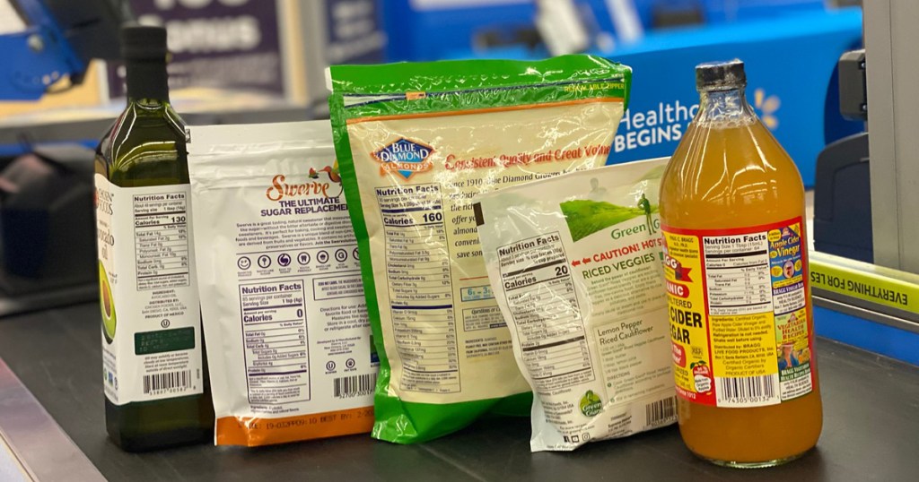 Keto foods on checkout at walmart