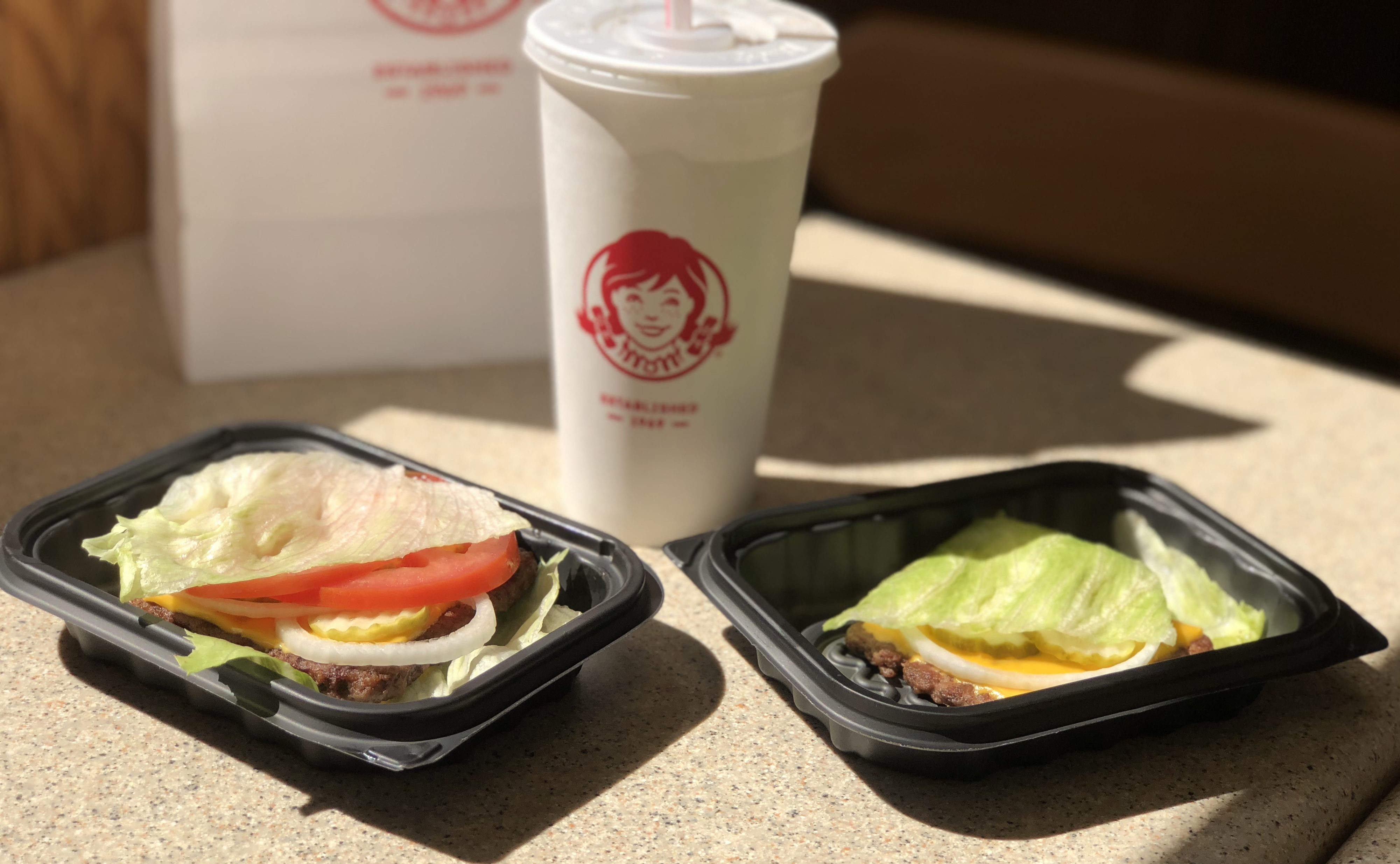 Wendy's Keto burgers like the ones in September you can get with this deal