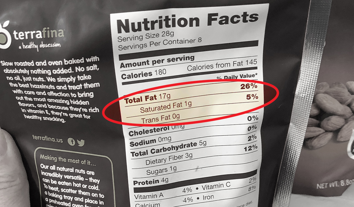 how to read a nutrition label for keto — fat count on nutrition label