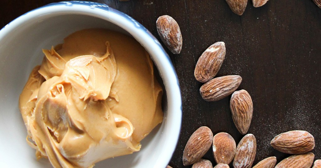 vegan keto diet — almonds and peanut butter for protein