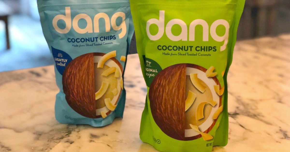 These bags of dang coconut chips are great for keto