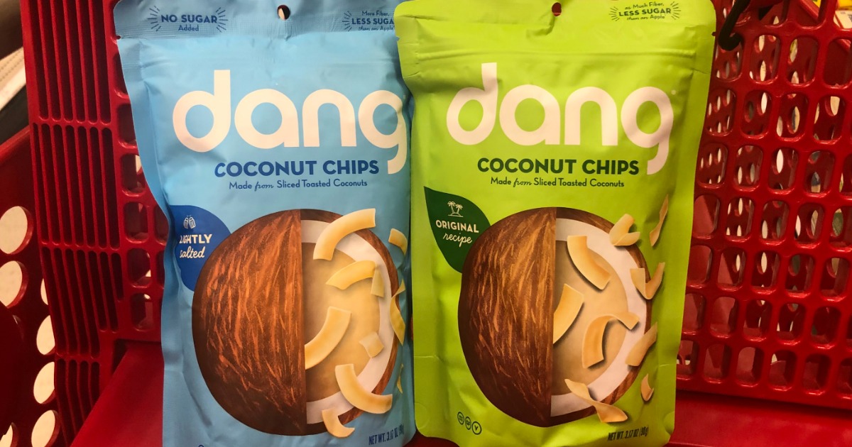 These bags of dang coconut chips available at stores like Target are great for keto