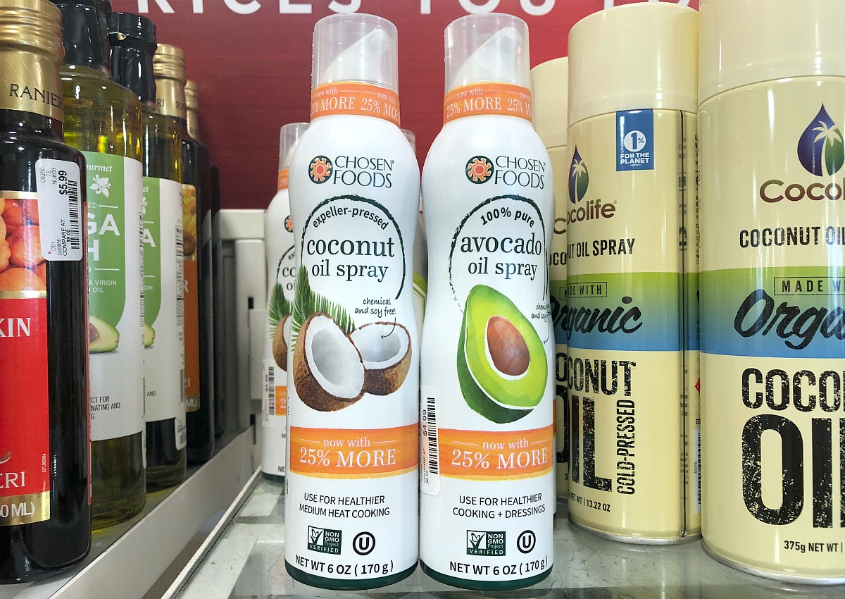 home goods keto foods include these coconut and avocado oil sprays for cooking