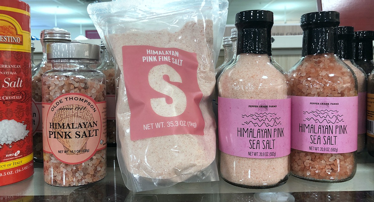 home goods keto foods include this assortment of himalayan sea salt