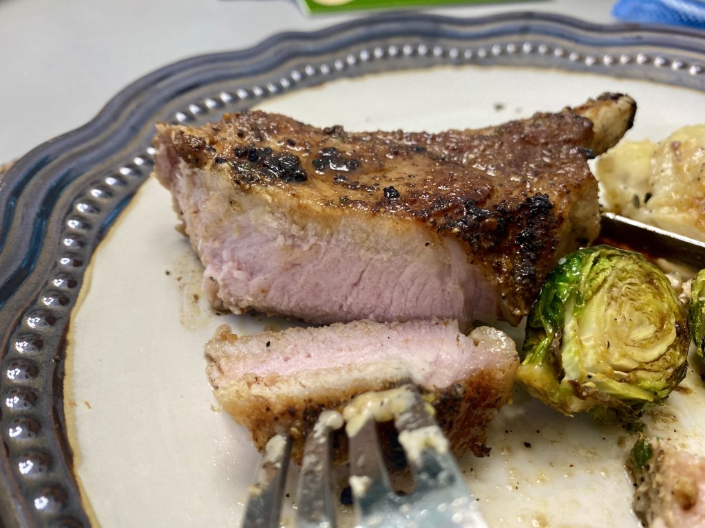 pork chop on a plate