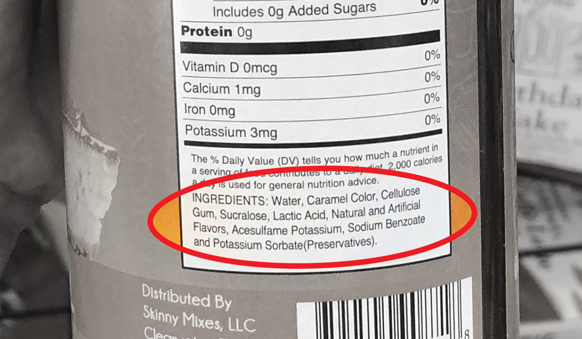 Reading labels on keto