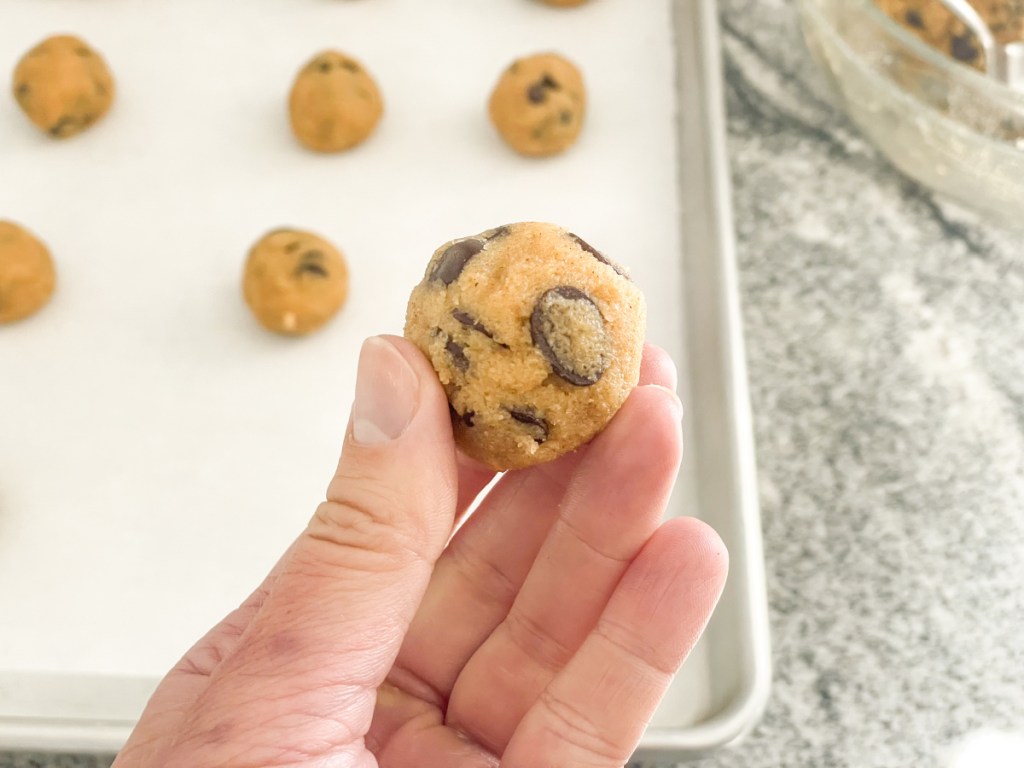 formed keto pumpkin chocolate chip cookies