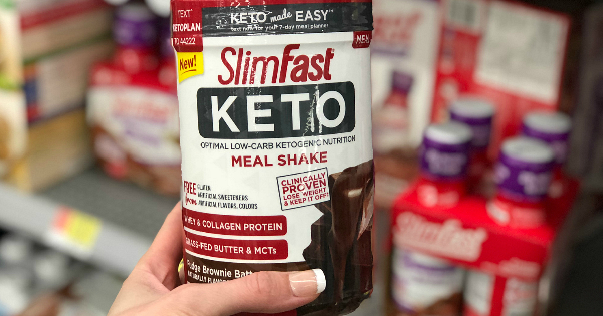 NEW SlimFast Keto Meal Plan – a meal shake