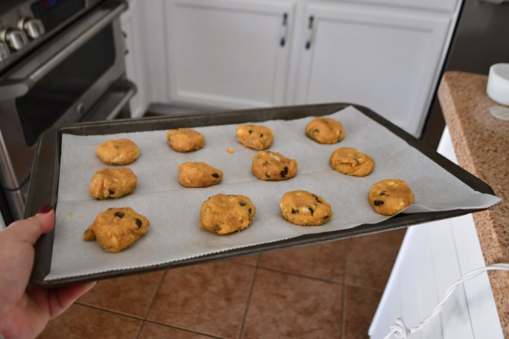 cookies out of oven