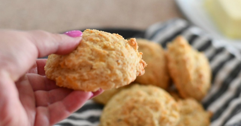 holding keto biscuit 