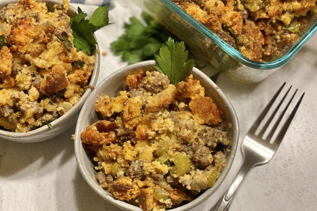 keto stuffing with sausage