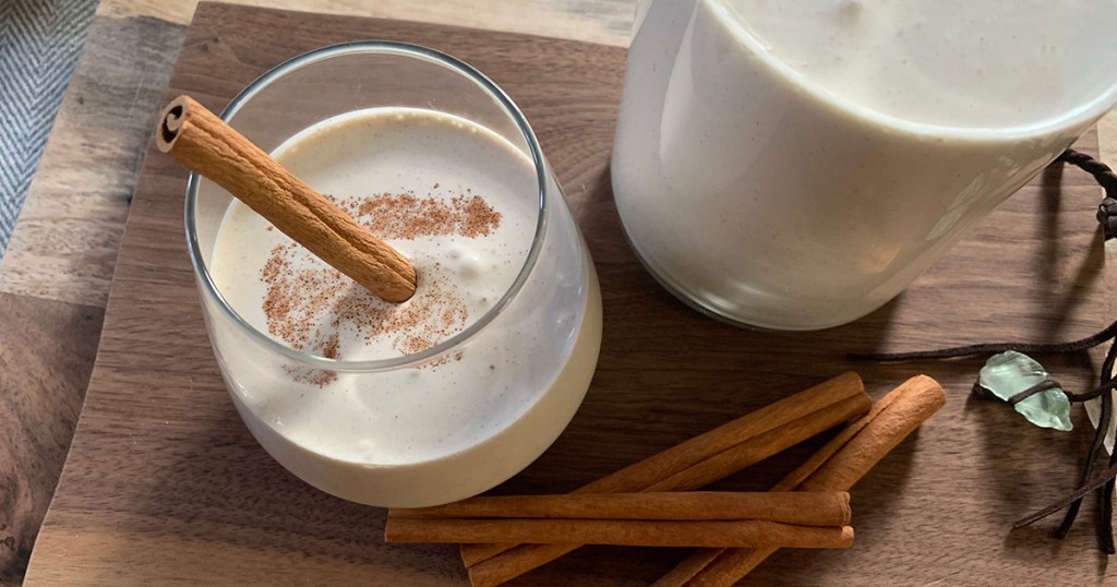 Yummy Keto low carb eggnog.