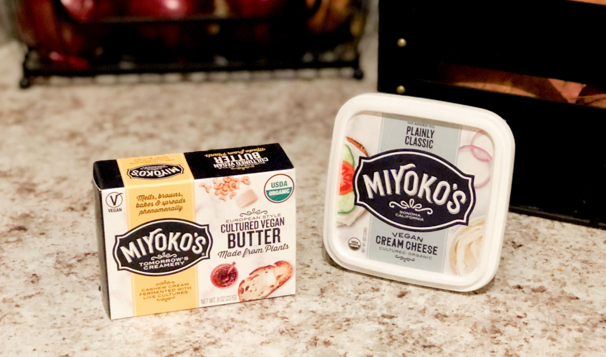 Miyoko's vegan butter and cream cheese