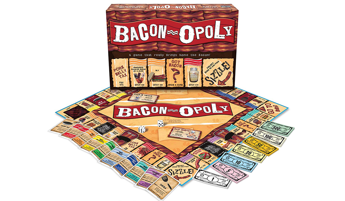 ultimate gift guide keto low-carb bacon — bacon-opoly