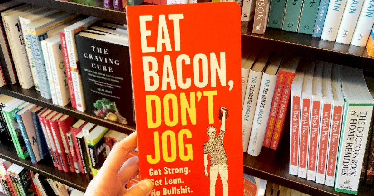 holding Eat Bacon, Don't Job book 